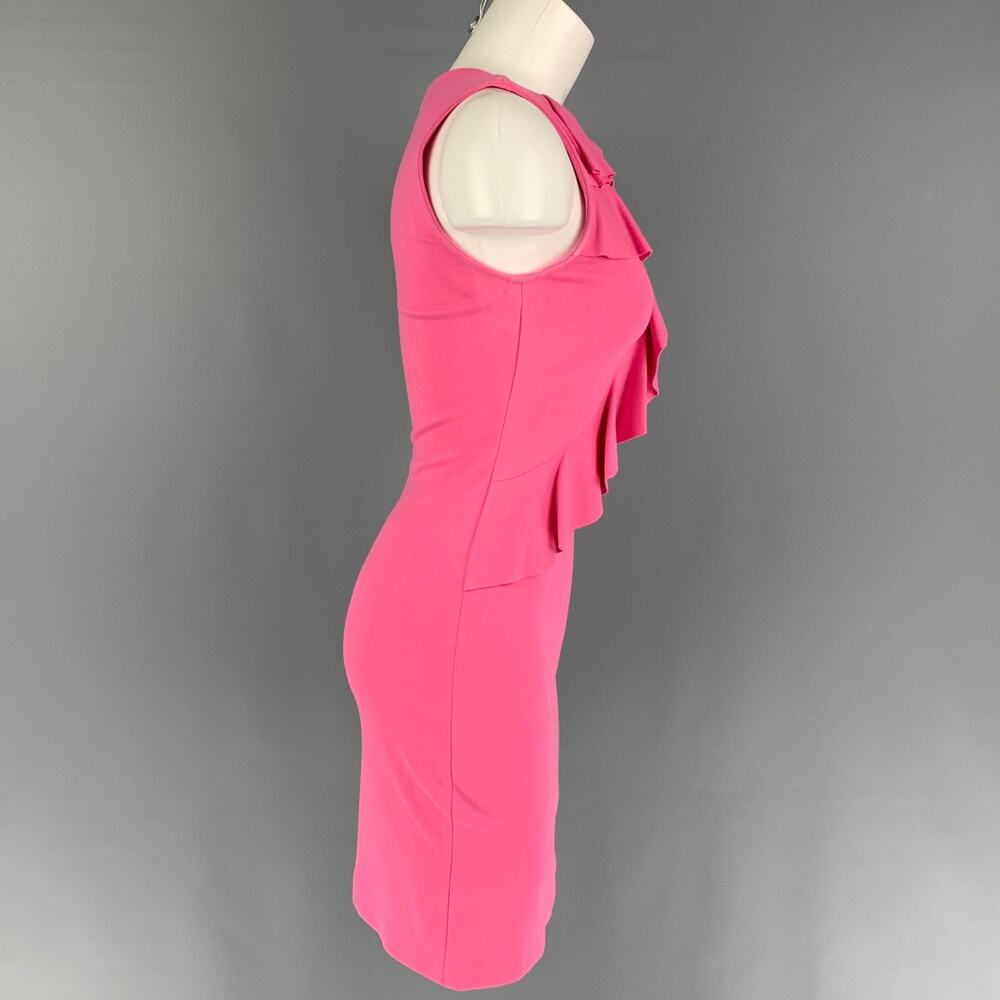 RED VALENTINO Size S Pink Ruffled Sleeveless Dress - Picture 2 of 4